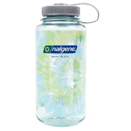 Nalgene Wide Mouth Sustain 1000 ml Seafoam w/Platinum Blue Tie Dye 