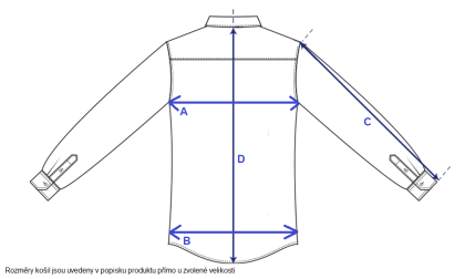 Krojová košile vodácká slim