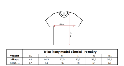 Triko ikony SKAUT dámské modré