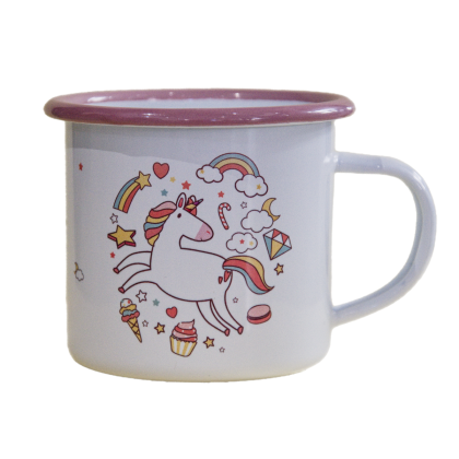 Hrnek smalt Jednorožec - prdím duhu