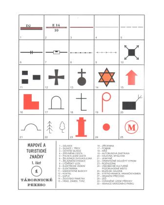 Pexeso 1. Mapové a turistické značky