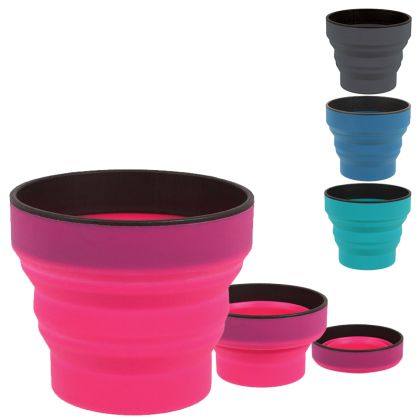 LifeVenture Ellipse Flexi Mug 350 ml pink