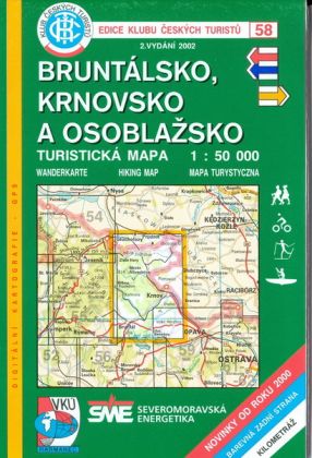 Soubor map KČT 1:50 000 58