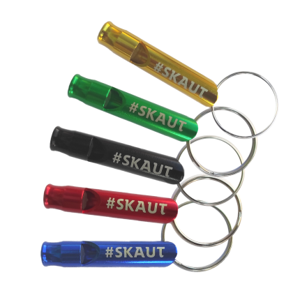 Píšťalka #SKAUT červená