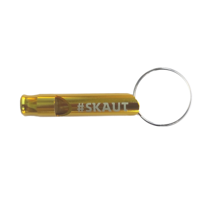 Píšťalka #SKAUT zlatá