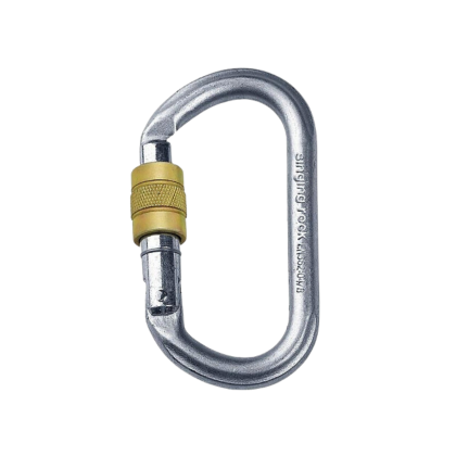 Singing Rock Ovál karabina ocel šroubovací 30kN
