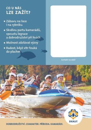 Leták pro rodiče vodáci karta 50ks