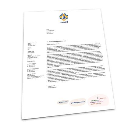 Papír hlavičkový skaut tajenka