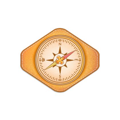 Samolepka kompas