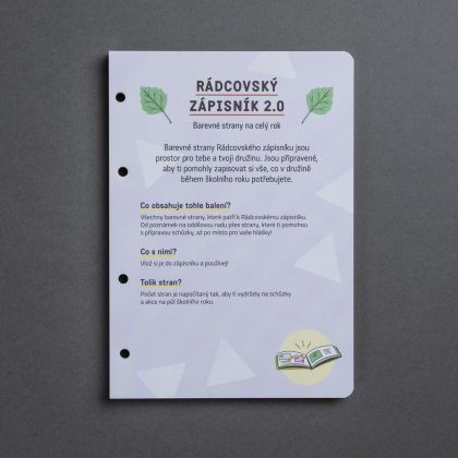 Rádcovský zápisník 2.0 náplň na půl roku