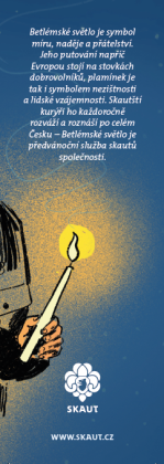 Záložka Betlémské světlo 100 ks