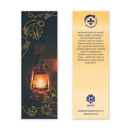 Záložka Betlémské světlo 100 ks