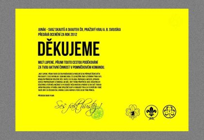 Dekret děkovací (sada 9 ks)