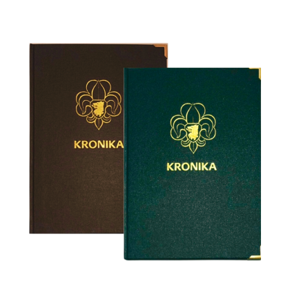 Kronika vázaná velká  tmavě zelená