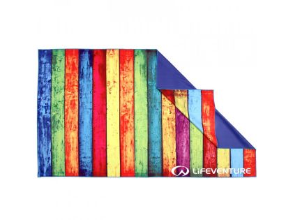 LifeVenture Printed SoftFibre Trek Towel striped planks