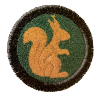 Nášivka družiny Veverka