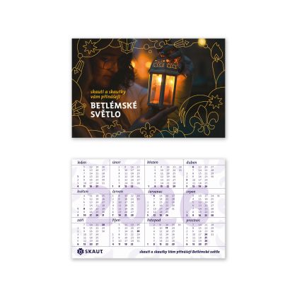 Kalendářík Betlémské světlo 2026 100 ks