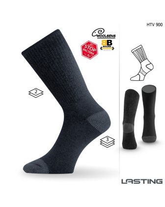 Lasting HTV-900 merino ponožky černé