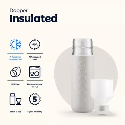 Lahev Dopper Insulated 350ml gentle grey