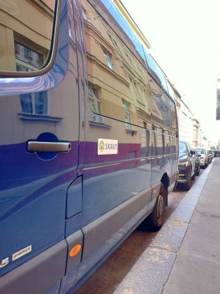 Magnetická samolepka na auto logo SKAUT malá