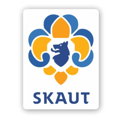 Magnetická samolepka na auto logo SKAUT velká