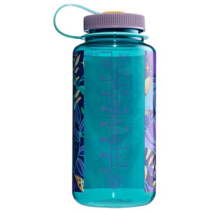 Nalgene Wide Mouth Sustain 1000 ml Blue/Botanical Mushrooms