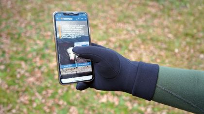 Warmpeace rukavice Powerstretch Touchscreen black  XXL