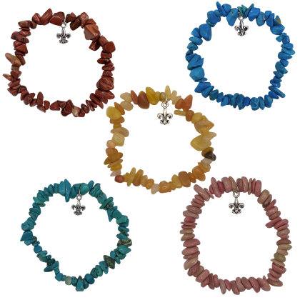 Náramek lilie red jasper