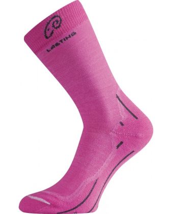 Lasting WHI-408 merino ponožky růžová