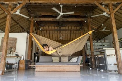 Ticket to the Moon Hamaka King size brown/dark yellow