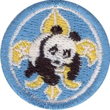 panda modrá