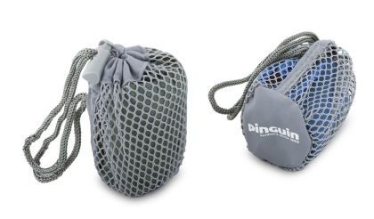 Pinguin Micro towel Map M grey