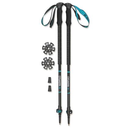 Warmpeace Touring hůlky black/turquoise green