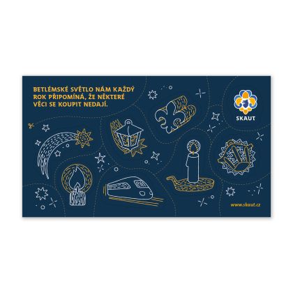 Arch samolepek Betlémské světlo