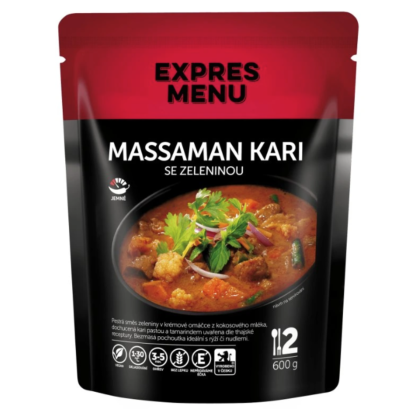 Expres menu Massaman kari se zeleninou 2 PORCE