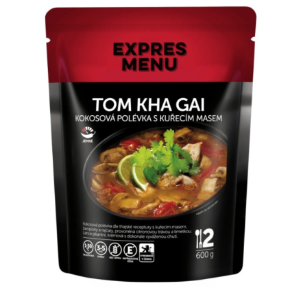 Expres menu Tom Kha Gai - Kokosová polévka s kuřecím masem 2 PORCE