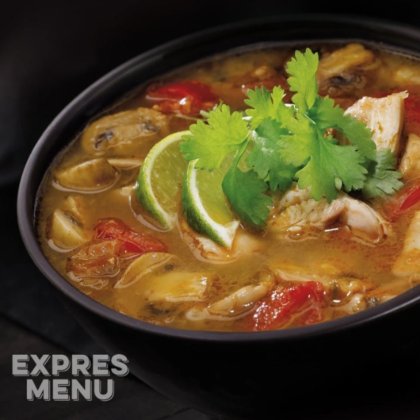 Expres menu Thom Kha Gai - Kokosová polévka s kuřecím masem 2 PORCE