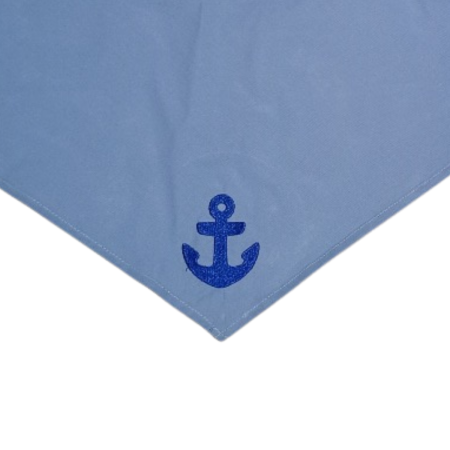 Šátek rozlišovací světle modrý s výšivkou