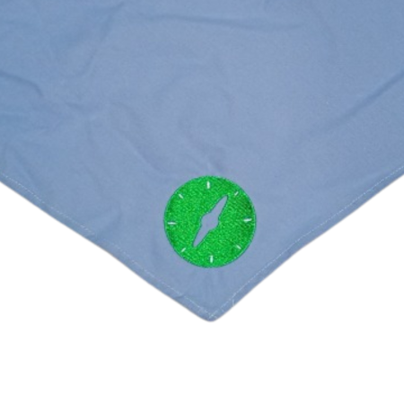 Šátek rozlišovací světle modrý s výšivkou