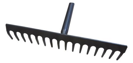 Hrábě standard 14 zubů kovové kovová násada délka 1500 mm