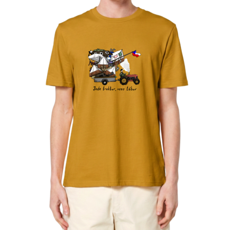 Triko Jede traktor... dětské žluté