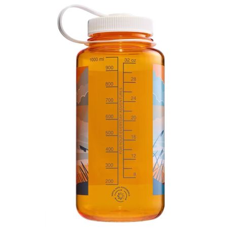 Nalgene Wide Mouth Sustain 1000 ml Clementine Landscape with Sunset