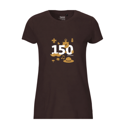 Triko Svojsík 150 let dámské hnědé