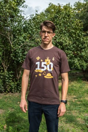 Triko Svojsík 150 let pánské hnědé