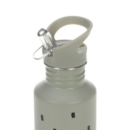 Dětská lahev Lässig Bottle Stainless Steel Happy Prints light olive