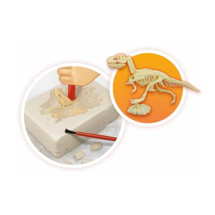 BUKI Vulkán a vykopávka Dinosaura