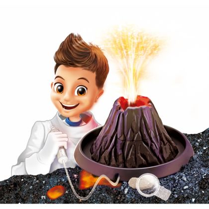 BUKI Vulkán a vykopávka Dinosaura