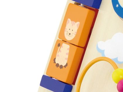 VIGA, Dřevěné chodítko s herními prvky