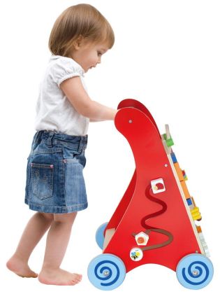 VIGA, Dřevěné chodítko s herními prvky