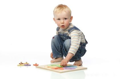 Dřevěné Puzzle Kytka malá